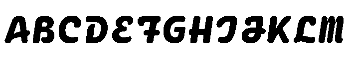 Ellograph Heavy Italic Font UPPERCASE