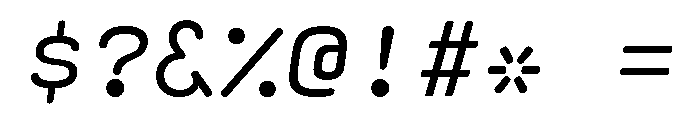 Ellograph Light Italic Font OTHER CHARS