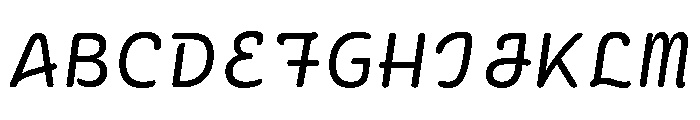 Ellograph Light Italic Font UPPERCASE