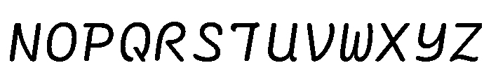 Ellograph Light Italic Font UPPERCASE