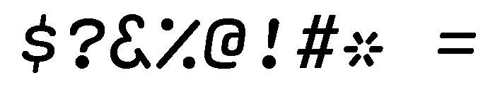 Ellograph Regular Italic Font OTHER CHARS