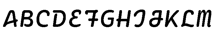 Ellograph Regular Italic Font UPPERCASE