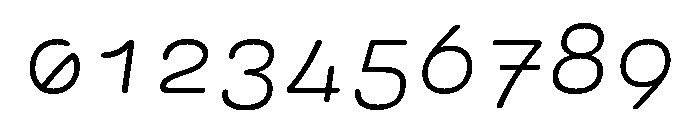 Ellograph Thin Italic Font OTHER CHARS