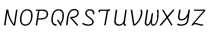 Ellograph Thin Italic Font UPPERCASE