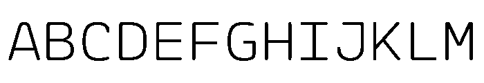 Ellograph Thin Font UPPERCASE