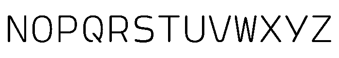 Ellograph Thin Font UPPERCASE