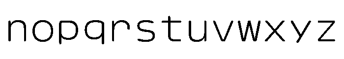 Ellograph Thin Font LOWERCASE