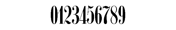 Elongated Roman Regular Font OTHER CHARS