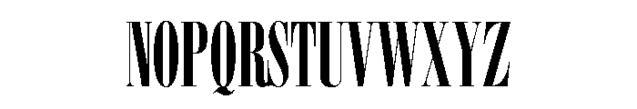 Elongated Roman Regular Font LOWERCASE
