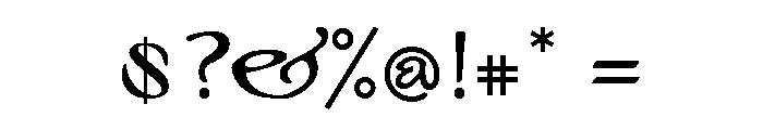 Elven Regular Font OTHER CHARS
