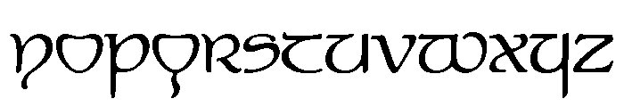 Elven Regular Font UPPERCASE