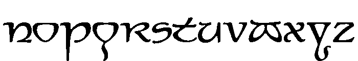 Elven Regular Font LOWERCASE