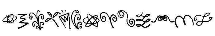 Embellishing Font UPPERCASE