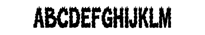 Ember Ravage Font UPPERCASE