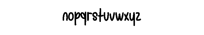 Embriodery1 Font LOWERCASE