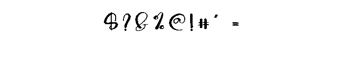 Embroidery1 Font OTHER CHARS