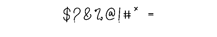 Embroidery2 Font OTHER CHARS