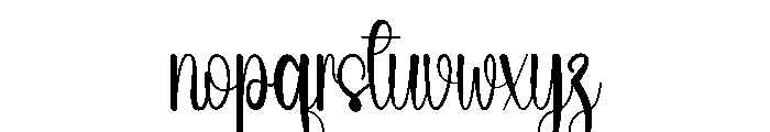 Emeralad Font LOWERCASE