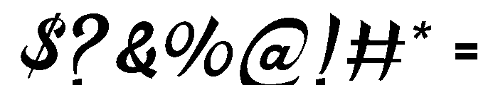 EmilioSwash-Regular Font OTHER CHARS