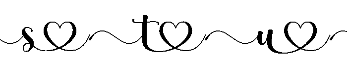 Emily Joseph Font - Heart Font LOWERCASE