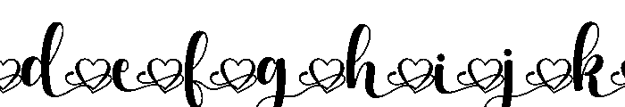 Emily Joseph Font - Tail Heart2 FONT