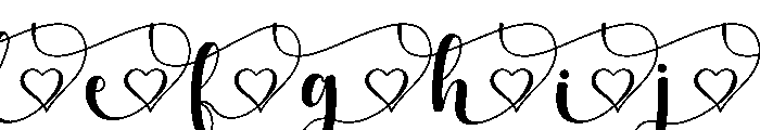 Emily Joseph Font - Tail Heart FONT