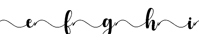 Emily Joseph Font - Tail Font UPPERCASE
