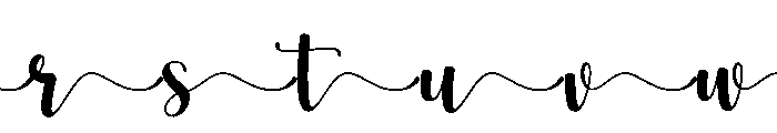 Emily Joseph Font - Tail Font LOWERCASE