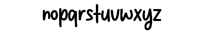 Emilya Birthday Font LOWERCASE
