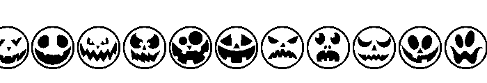 Emoji Face Halloween FONT