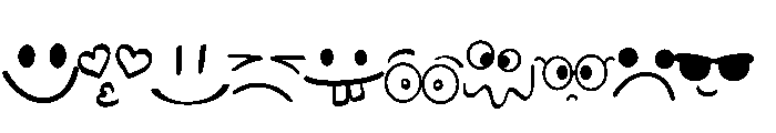Emoji sticker Font OTHER CHARS