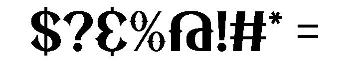 Empty Hands Font OTHER CHARS