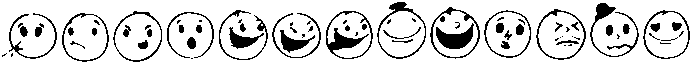 EMOJI Icon One otf (400) Font LOWERCASE