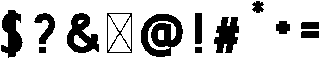 EMOTIONS SANS SERIF Bold otf (700) Font OTHER CHARS