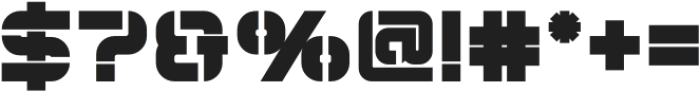 EMOTIQ Stencil Bold otf (700) Font OTHER CHARS