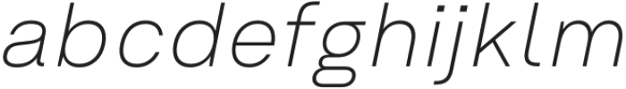 Em One Light Italic otf (300) Font LOWERCASE