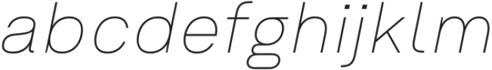 Em One Thin Italic otf (100) Font LOWERCASE