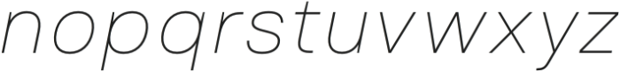 Em One Thin Italic otf (100) Font LOWERCASE