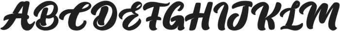 Emboh Italic otf (400) Font UPPERCASE