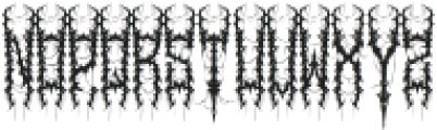 Embrace Death Metal Font otf (400) Font LOWERCASE