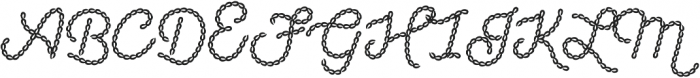 Embroidery Chain Cursive otf (400) Font UPPERCASE