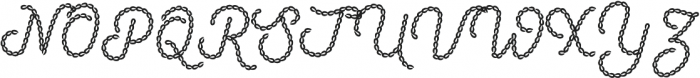 Embroidery Chain Cursive otf (400) Font UPPERCASE