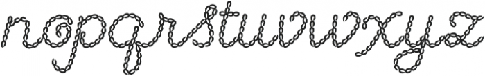 Embroidery Chain Cursive otf (400) Font LOWERCASE