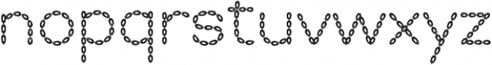 Embroidery Chainstitch otf (400) Font LOWERCASE