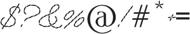Embroidery Elegance otf (400) Font OTHER CHARS