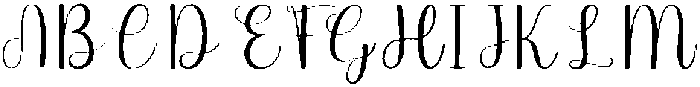 Embroidery Regular otf (400) Font UPPERCASE