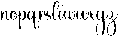 Embroidery Regular otf (400) Font LOWERCASE