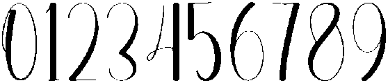 Embroidery Regular otf (400) Font OTHER CHARS