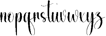 Embroidery Regular otf (400) Font LOWERCASE