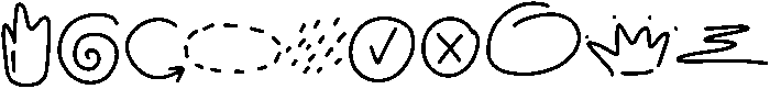 Embroidery Regular otf (400) Font OTHER CHARS